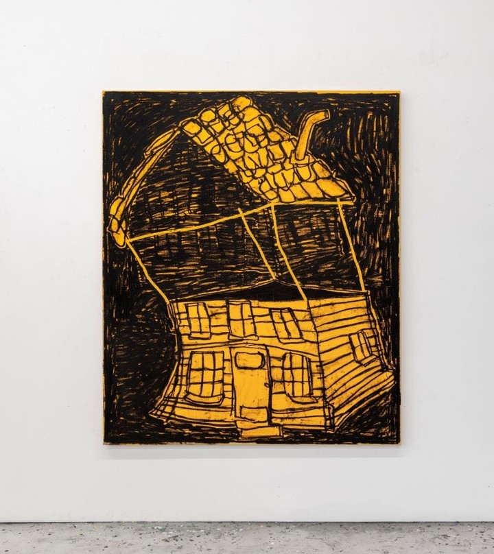 Taylor White, A Party Maximun, Oil and oil stick on canvas, 162.56 x 137.16 cm,2022&nbsp; *재판매 및 DB 금지