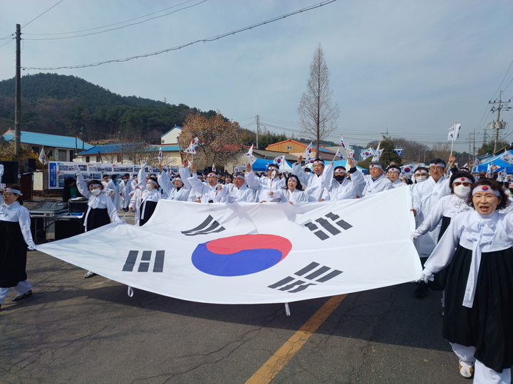 서천군 마산면 신장 3.1만세운동 재현 모습. 2023. 03. 29 서천군 *재판매 및 DB 금지