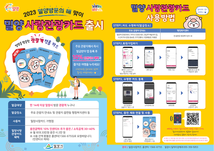 밀양 방문의 해기념, 밀양사랑관광카드 출시