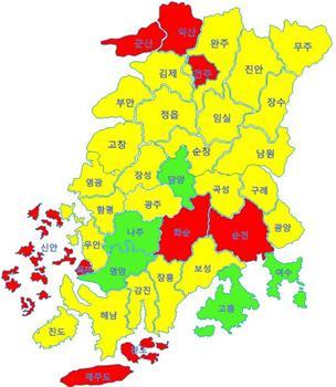 노동자 사망↑ 전남·전북·제주 9곳 산업재해 적색경보