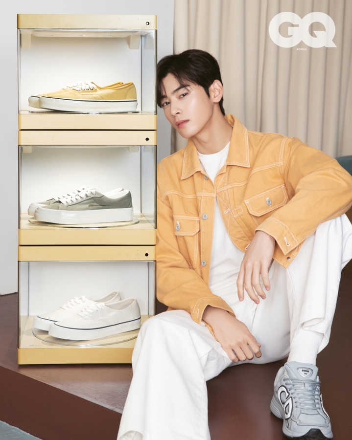 [서울=뉴시스] 그룹 아스트로(ASTRO) 차은우. 23.03.29. (사진=GQ 제공) photo@newsis.com *재판매 및 DB 금지