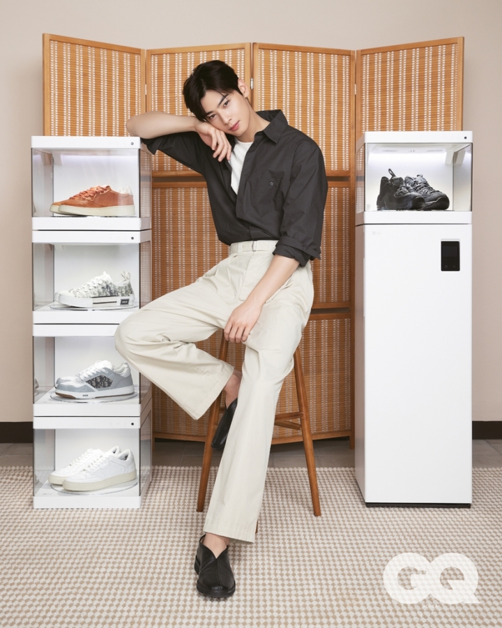 [서울=뉴시스] 그룹 아스트로(ASTRO) 차은우. 23.03.29. (사진=GQ 제공) photo@newsis.com *재판매 및 DB 금지