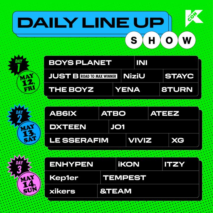 [서울=뉴시스] 더스타 케이콘 2023 태국 라인업 23.03.30 (사진= CJ ENM 제공) photo@newsis.com *재판매 및 DB 금지