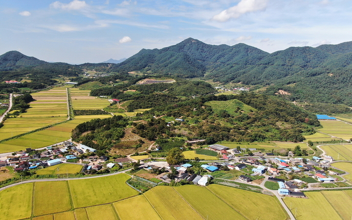 국가균형발전위원회 주관 '2023년 농어촌 취약지역 생활여건 개조사업' 공모에 선정된 순창군 팔덕면 백암마을 전경. *재판매 및 DB 금지