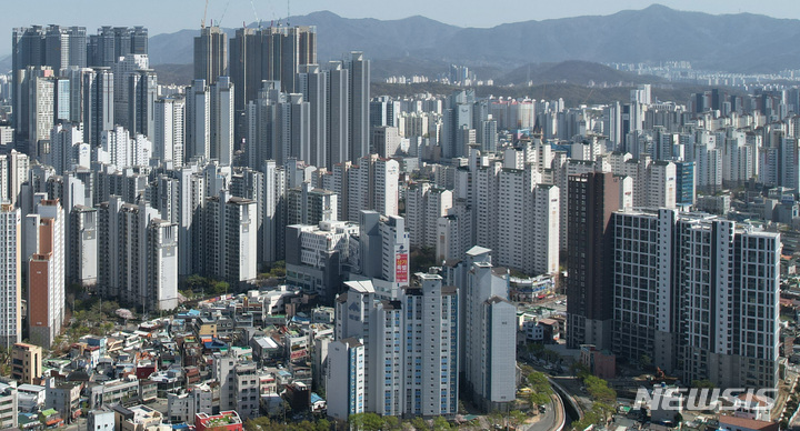 대구 도심 아파트 단지 모습. 뉴시스 자료사진.