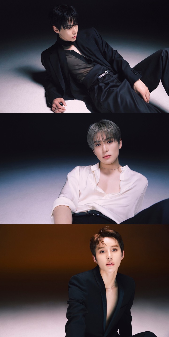 [서울=뉴시스] 엔시티 도재정 첫 미니앨범 '퍼퓸' 세 번째 콘셉트 사진 (위부터) 도영, 재현, 정우 2023.03.31 (사진= SM엔터테인먼트 제공) photo@newsis.com *재판매 및 DB 금지