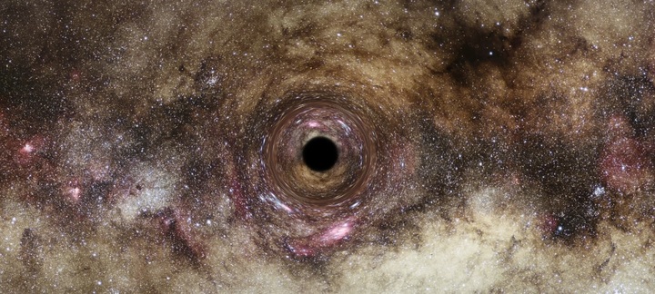 극대질량 블랙홀 상상도. (사진=ESA/Hubble, Digitized Sky Survey, Nick Risinger, N. Bartmann) *재판매 및 DB 금지