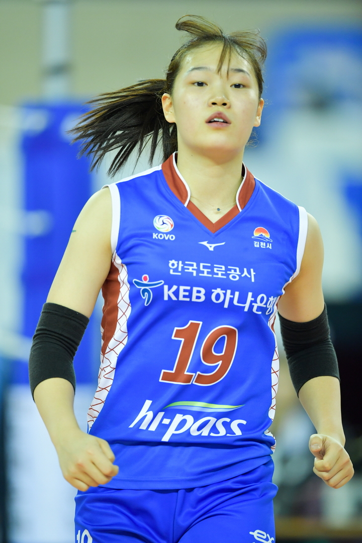 [서울=뉴시스]도로공사 시절 이원정. 2023.04.01. (사진=한국배구연맹 제공)&nbsp; *재판매 및 DB 금지