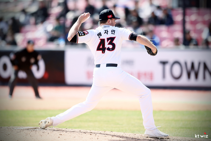 KT 위즈 웨스 벤자민. (사진=KT 제공) *재판매 및 DB 금지