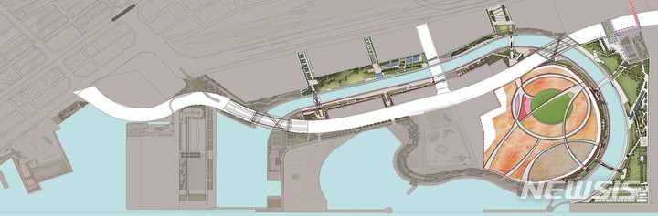 [서울=뉴시스] 북항 시민참여 행사 공간. 
