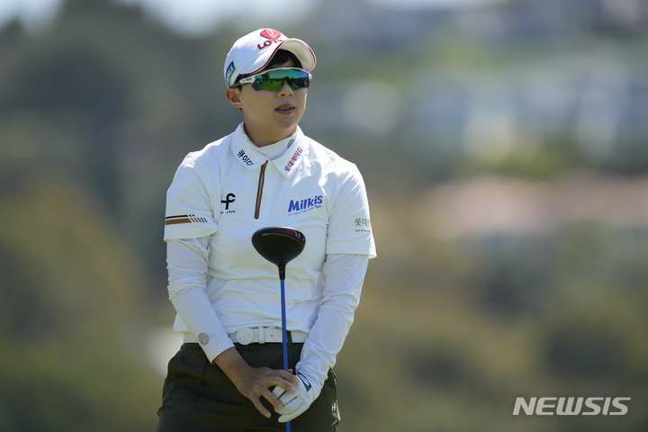 [팔로스 버디스 에스테이츠(미국)=AP/뉴시스] LA오픈 4라운드 치른 김효주. 2023.04.03.