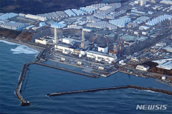 [도쿄=AP/뉴시스] 2022년 3월17일 일본 후쿠시마현에 있는 후쿠시마 제1원자력 발전소 모습. 2024.10.17.