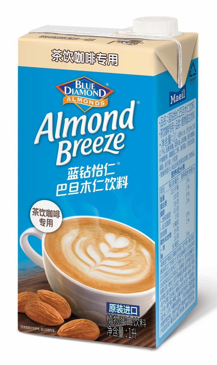 [서울=뉴시스] 스타벅스차이나에 납품되는 매일유업 아몬드브리즈 바리스타 제품 이미지.(사진=매일유업 제공) 2023.04.04.