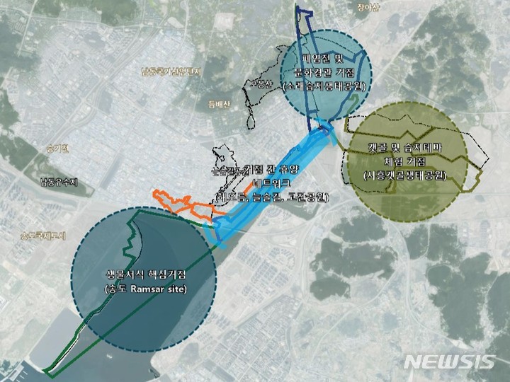 [인천=뉴시스] 국가도시공원 기본구상. 인천시 제공