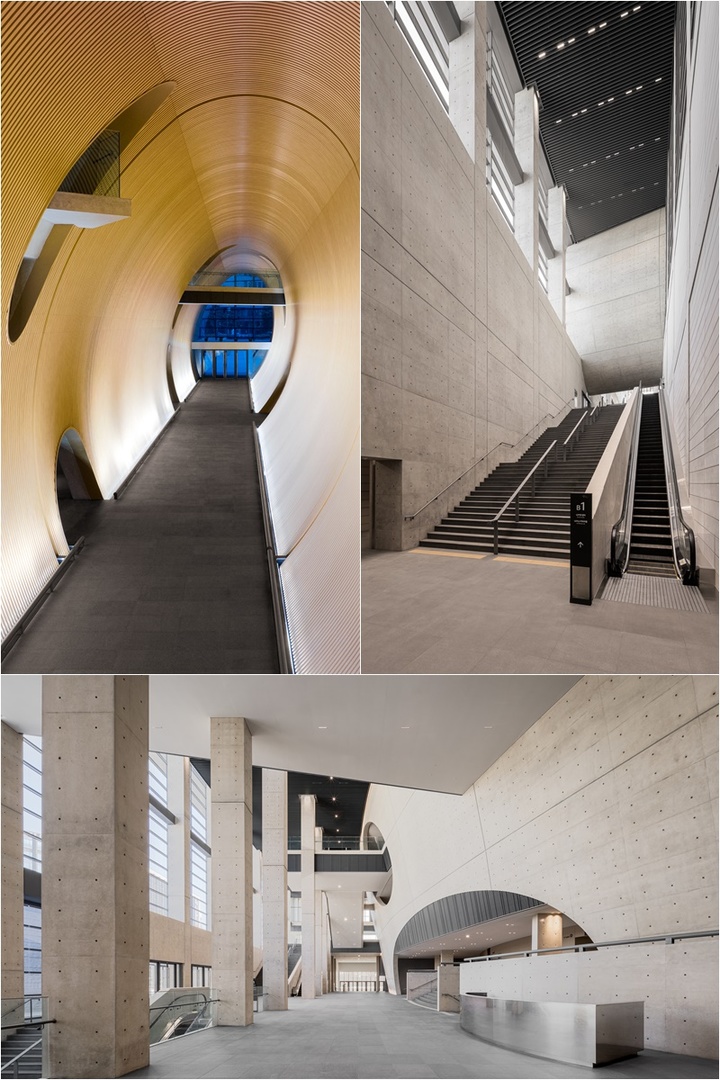 [서울=뉴시스](왼쪽 위부터 시계방향으로)튜브, 스텝 아트리움, 게이트 아크. (사진=LG아트센터, 배지훈 제공) 2023.04.06. photo@newsis.com *재판매 및 DB 금지