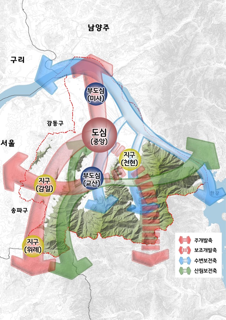 하남 도시공간구상도. (사진=경기도 제공) *재판매 및 DB 금지