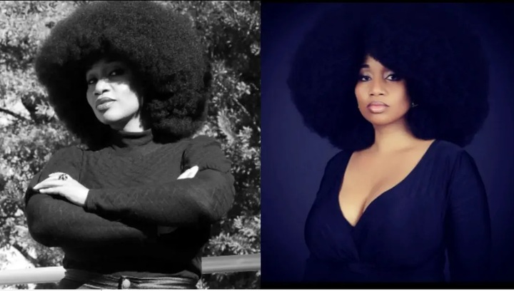 [서울=뉴시스] 이달 6일 미국 루이지애나주에 사는 에빈 듀가스(47, 사진)는 '세상에서 가장 큰 아프로' 부문 기네스 기록을 경신했다 (사진=기네스 세계기록) 2023.04.07. *재판매 및 DB 금지