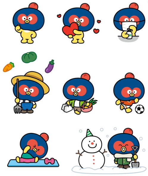 원주시 마스코트 '꽁드리' *재판매 및 DB 금지