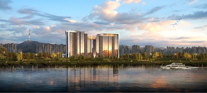 이촌 우성아파트 투시도(사진 제공=SK에코플랜트) *재판매 및 DB 금지