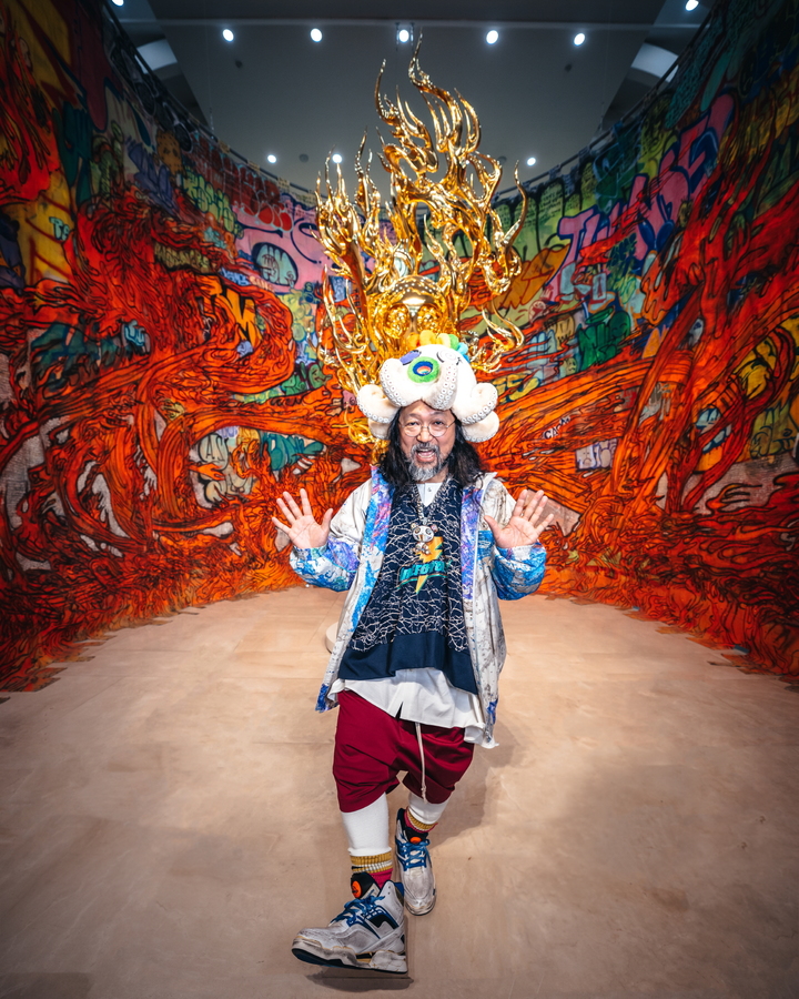 무라카미 다카시. Photo by RK ©Takashi Murakami/Kaikai Kiki Co., Ltd. All Rights Reserved.사진=부산시립미술관 제공. *재판매 및 DB 금지