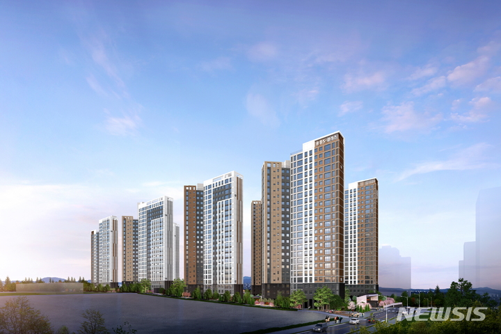 [화성=뉴시스] 화성 봉담 중흥S-클래스 센트럴에듀_투시도 (사진 = 중흥건설그룹 중흥토건 제공)