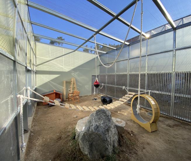 [서울=뉴시스] 유기 야생동물 보호소 서식환경(사진=환경부 제공) 2023.04.17. photo@newsis.com *재판매 및 DB 금지 *재판매 및 DB 금지