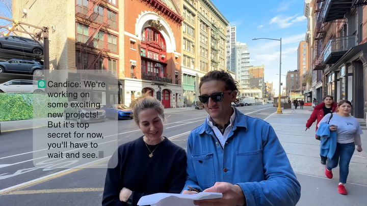 [서울=뉴시스] 챗GPT가 케이시 나이스탯의 동영상 스타일을 학습해 만든 대본에는 나이스탯과 아내의 평범한 대화가 담겼다. (사진=케이시 나이스탯 유튜브 갈무리)2023.04.18. *재판매 및 DB 금지