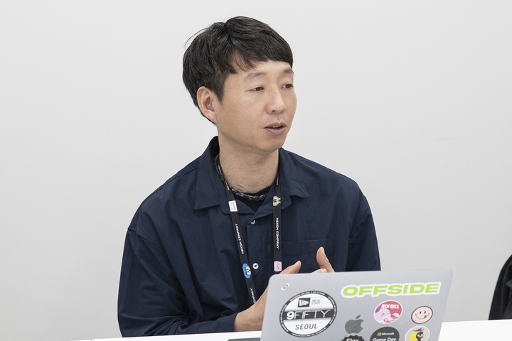 배준영 넥슨 인텔리전스랩스 본부장이 지난 11일 경기도 성남시 판교 모처에서 인터뷰를 진행하고 있다(사진=넥슨) *재판매 및 DB 금지