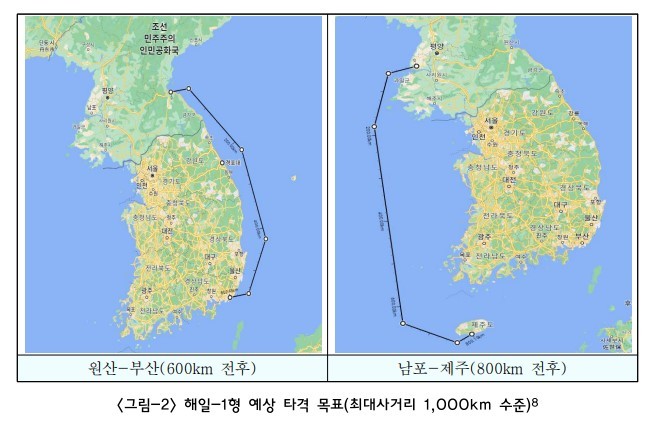 [서울=뉴시스] 북한의 신형 수중 유도무기인 '해일-1형'의 예상 타격 목표. (사진=한국국방연구원) 2023.04.19. photo@newsis.com  *재판매 및 DB 금지