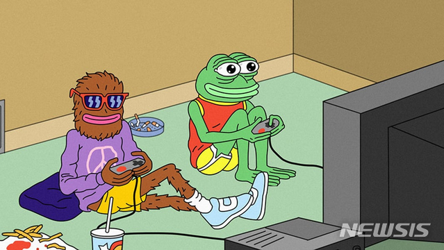[서울=뉴시스] '밈 전쟁: 개구리 페페 구하기' 스틸. (사진=Visit Films 제공) 2023.04.20 *재판매 및 DB 금지
