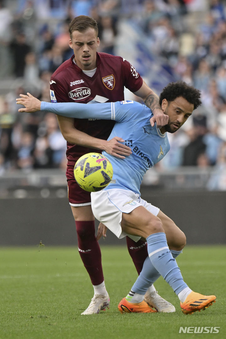 [로마(이탈리아)=AP/뉴시스]이탈리아 프로축구 세리에A 토리노-라치오전. 2023.04.23. 