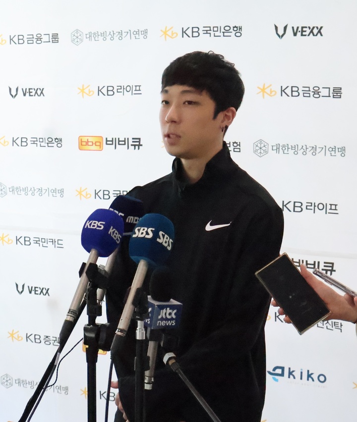 [서울=뉴시스] 쇼트트랙 대표팀 김건우. (사진 = 대한빙상경기연맹 제공) *재판매 및 DB 금지