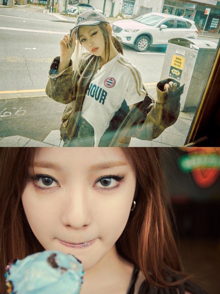 [서울=뉴시스] 에스파 세 번째 미니앨범 '마이 월드' 티저 '이상현상' (왼쪽부터) 지젤, 닝닝 2023.04.25 (사진= SM엔터테인먼트 제공) photo@newsis.com *재판매 및 DB 금지