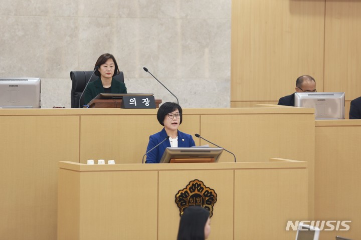 [광주=뉴시스] 김혜인 기자 = 발언하는 광주 남구의회 남호현 의원. 2023.04.25. (사진=남구의회 제공) photo@newsis.com