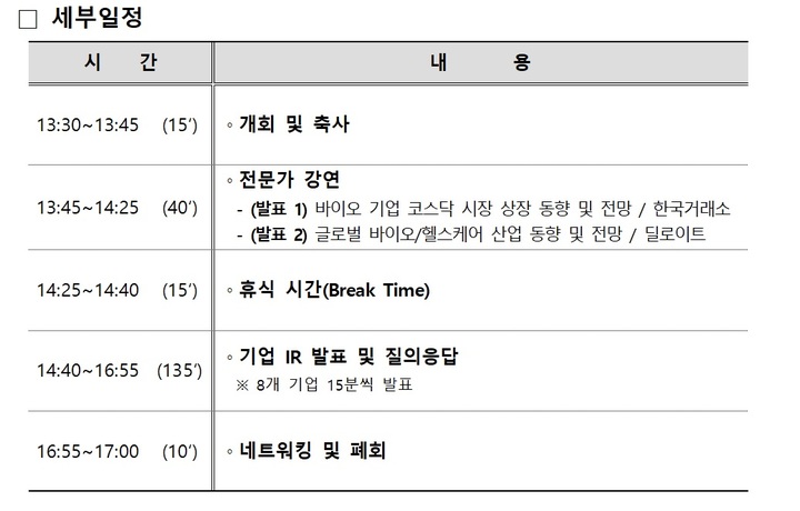 산업부, 우수 바이오기업 투자유치…스마트스타 설명회
