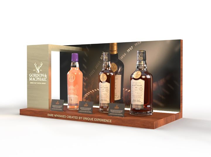 GS25 주류특화 매장에서 운영하고 있는 고든앤맥페일의 전용매대 이미지(사진=GS25 제공) *재판매 및 DB 금지