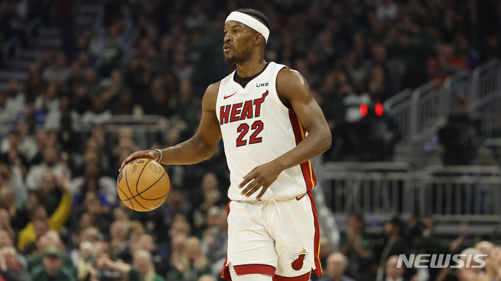 [밀워키=AP/뉴시스]마이애미 히트의 지미 버틀러 