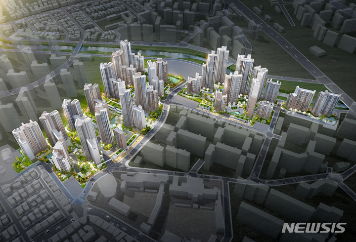 [서울=뉴시스] 광명자이더샵포레나 조감도. (제공 = GS건설)