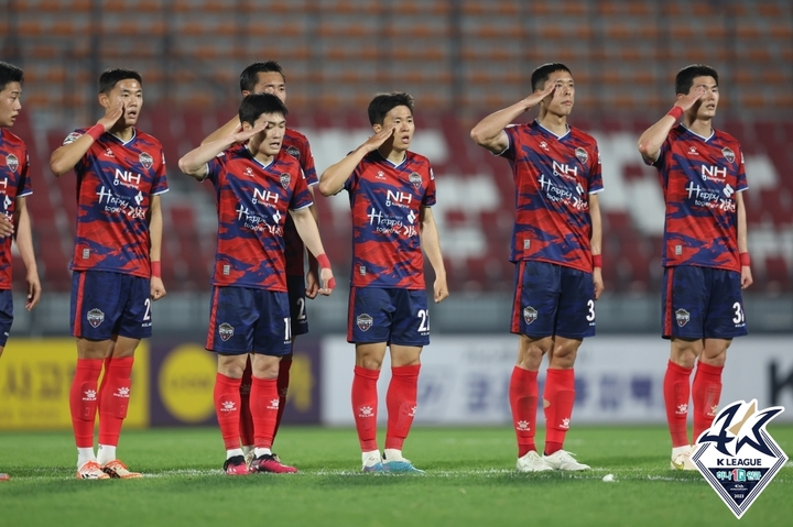 [서울=뉴시스]김천 상무. 2023.04.29. (사진=한국프로축구연맹 제공)  *재판매 및 DB 금지