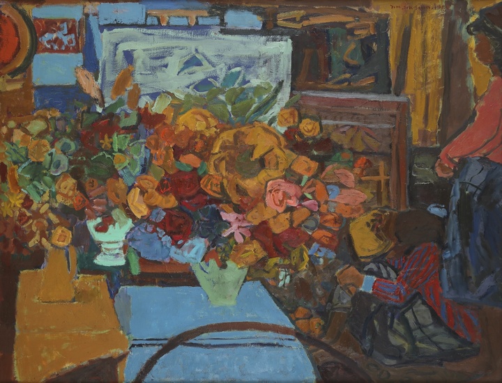 임직순(1921~1996)(화실의 한때, 91×45.5㎝,1986) *재판매 및 DB 금지