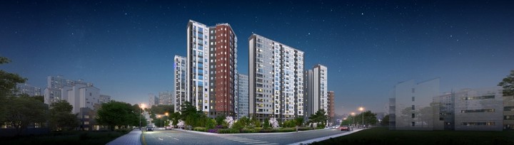 두산건설, '새절역 두산위브 트레지움' 투시도. (사진=두산건설 제공) *재판매 및 DB 금지