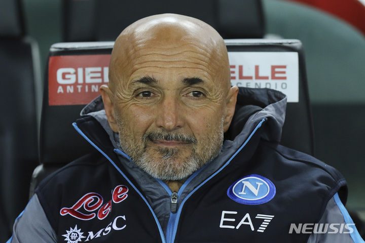 [우디네=AP/뉴시스]나폴리 스탈레티 감독. 2023.05.04.