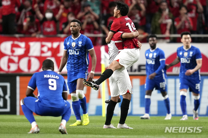 [도쿄=AP/뉴시스]J리그 우라와, 알힐랄 꺾고 ACL 우승. 2023.5.06.