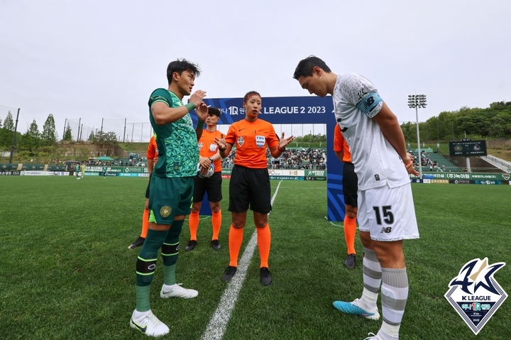 [서울=뉴시스]김포 대 서울이랜드. 2023.05.06. (사진=한국프로축구연맹 제공) *재판매 및 DB 금지