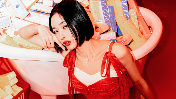 [서울=뉴시스] 지난 3일 틱톡 패션 크리에이터 늘이농(유하늘)이 서울 마포구의 순이엔티 사옥에서 뉴시스와의 인터뷰를 진행했다. (사진= 순이엔티 제공) 2023.05.11 photo@newsis.com *재판매 및 DB 금지