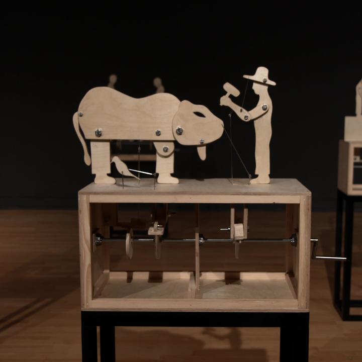 [진주=뉴시스] 백정에 대한 차별을 형상화 한 최수환 작품. *재판매 및 DB 금지