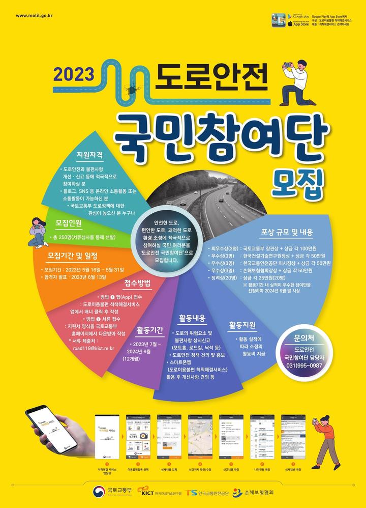 도로안전 국민참여단 모집 포스터(사진 제공=국토부) *재판매 및 DB 금지