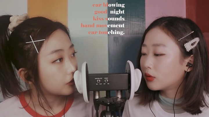 [서울=뉴시스] 지난 2019년5월 'dana asmr' 채널에 '복고언니와 함께하는 쌍둥이 이어블로잉ASMR' 영상이 게재됐다. (사진= dana asmr유튜브 캡처) 2023.05.15 photo@newsis.com *재판매 및 DB 금지