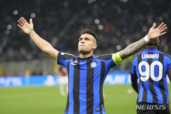 [밀라노=AP/뉴시스]인터밀란 마르티네스. 2023.05.16.