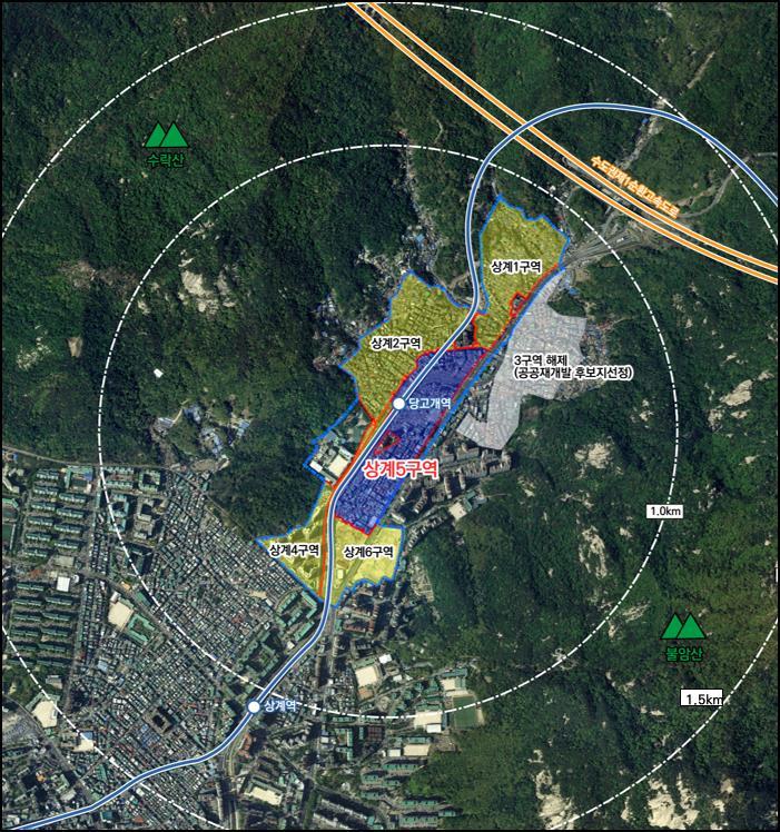 [서울=뉴시스] 상계재정비촉진지구 상계5구역 위치도.(사진=서울시 제공) *재판매 및 DB 금지